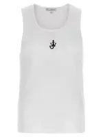 [J.W. Anderson] J. W. Anderson-Anchor Embroidery Top Bianco/Nero-Donna S White