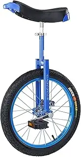 FREEZYMAN Large 24 Inch Unicycle for Adults/Tall People, One Wheel Balance Bike Unicycles, Heavy Duty Manganese Steel Frame, Loads 200kg/440lbs ( Color : Blue )