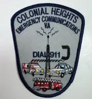 Colonial Heights Emergency Communications Virginia 911 Dispatcher Fire Patch B10