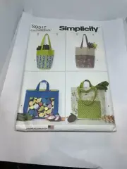Simplicity 9517 TOTES & SHOPPING BAGS Simplicity Sewing Pattern Assorted sizes
