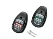 Black Port & Starboard 12V LED Navigation Side Lights Surface Mount Boat Marine