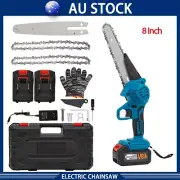 8inch Electric Chainsaw Cordless Battery Wood Cutter Saw Chain Saws for Makita