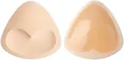 [Generic] 2pcs Silicone Bra Inserts Breast Pads Sticky Push-up Women Bra Cup Thicker Nipple Cover Bikini for Swimsuit Gifts