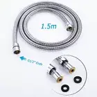 1.5 Meter High Pressure SUS Smooth Hose Replacement For Hand Held Shower Head