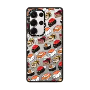 Galaxy S25 Ultra Impact Magnetic Case Sushi Persian Cat