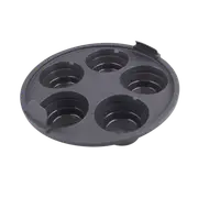 Daily Bake Grey Silicone Collapsible Air Fryer 5 Muffin Pan