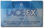 Lace Fx Tape By Vapon B Curve Double Sided Super Adhesive Clear Strips for Front Lace Wigs by Vapon, INC BEAUTY