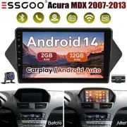 9" Android 14 DVR+ For 2007-2013 Honda Acura MDX Apple Carplay Car Stereo BT+AHD