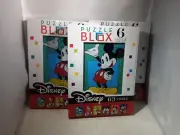 3 Puzzle Blox- Six Sided Disney 63 Cubes 5.125" x 6.675" NIB