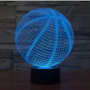 Basketball 3D LED Night Light 7 Color Change Touch Switch Desk Table Lamp