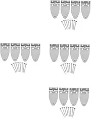 [Cabilock] 4 Sets Blinds Bottom Bracket Blind Bottom Rail Supply DIY Replacements Heavy Duty Hooks Windproof Design