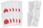 10 Replacement Bags to Fit Miele FJM Hepa Filtration Vacuum Bags + 4 Filters