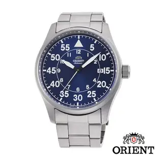 ORIENT 東方錶 藍面數字飛行鋼帶機械錶 42.5mm RA-AC0H01L 原廠公司貨保固1年