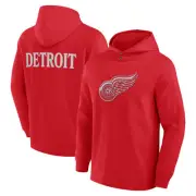 Men's Fanatics Red Detroit Red Wings Elements Blaze Tri-Blend Long Sleeve Hoodie