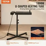 Flash Dryer, 16 x 16 inch Flash Dryer for Screen Printing, High Power Silk Screen Printing Dryer with Height Adjustable Stand, 360° Rotation, X-Shaped Base, Steel T-Shirt Curing Machine
