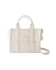 Marc Jacobs The Tote Bag Classic Leather Tote Women Metallic | Silver
