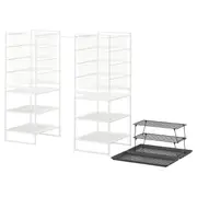 JONAXEL / GREJIG hallway furniture, set of 5, white/grey