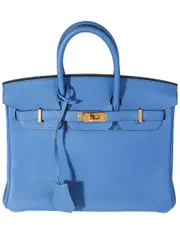 Herms Blue Clmence Birkin 25 GHW (Authentic Pre-Loved)
