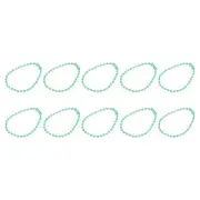 4.72" Ball Bead Chains with Connector for Key Chain DIY Craft, 36Pcs Light Green