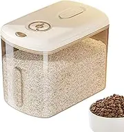 Rice Container,10kg Capacity Airtight Flour Container with Measuring Cup | Rice Bin For Cereal, Corn, Soybean And Oatmeal