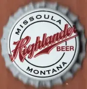 USA Plastic Lined Beer Crown Bottle Cap: Missoula Brewing