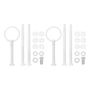 2 Set 3-Tier Cupcake Stand Hardware Fitting for Cake Stand, Ring White
