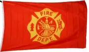 3'x5' Nylon - Fire Department Flag