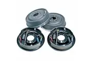 RTS Drum Brake Kit, Complete 11 in. Big Ford Early, Ford 9 in universal, , 5 x 4.5 & 5 x 4.75"Bolt Circle, 2.5" Offset Backing Plates with brakes, Set