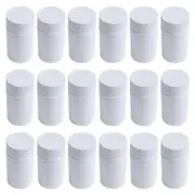 Plastic Empty Medicine Bottles Pill Tablet Container Holder 9pcs White