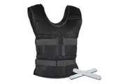 TODO 15kg Steel Plate Weight Vest Weighted Resistance Training Load Bearing Running Gym