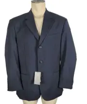 NWT - Hugo Boss EINSTEIN SIGMA Wool Striped Black Sport /Suit Coat Jacket Sz 38S