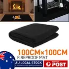 Camping Fire Pit Mat Flame Retardant Fireproof Blanket for Yard BBQ Hiking 100CM