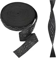 Veemoon 1 Roll Creative High Elasticity Braided Elastic Band Stretch Strap for Sewing DIY Crafts Waistbands Clothing Accessories and More Durable Soft and Versatile