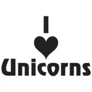 I Love Unicorns - Vinyl Decal Sticker - Multiple Color & Sizes - ebn1207