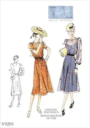 [VOGUE PATTERNS] V9295A50 Misses' Dress, 6-8-10-12-14, Orange