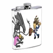 Alien Em2 Flask 8oz Stainless Steel Hip Drinking Whiskey