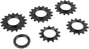 POLSO FC-002 Fixed Gear Bike Freewheel 13T 14T 15T 16T 17T Single Speed Fixie Bicycle Cog Aluminum Alloy Track Cycling Parts (Black 17T)