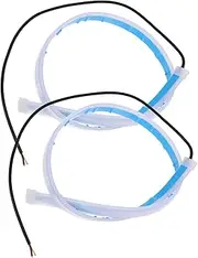 FELTECHELECTR Led Lights Strip for Car Pcs Daytime Running Lights Flexible Self-adhesive Enhance Your Car's Look Easy Shape Installation