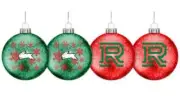 South Sydney Rabbitohs NRL Christmas Glitter Baubles