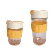 Lovely Large-capacity Glass Water Cups High-value Self-contained Straw