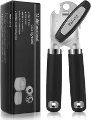 Can Opener Manual Heavy Duty Handheld Strong Can Opener with Soft Tou