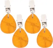 4pcs Windproof Tablecloth Weights Decorative Clips for Picnic Tablecloths Outdoor Dining Table Cloth Weights Table Cloth Holders for Windy Days Stainless Steel Pendants