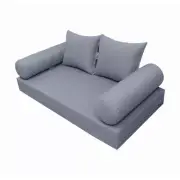 STYLE 4 Mattress & Pillow Daybed Porch Swing Knife Edge Full AD001 |COVERS ONLY|