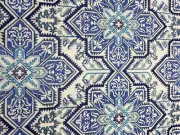 Waverly CRYSTALLINE Embroidery LAPIS Home Decor Drapery Pillow Sewing Fabric BTY