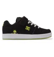 DC Shoes Unisex Kids' Manteca 4 Elastic Lace Shoes Black/Glow - ADBS300378-KGO,