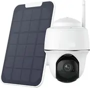 4K 8MP Pan & Tilt Security Camera 5MP Outdoor Solar/Battery Powered WiFi IP Camera 3MP PT Surveillance Cameras(5MP PT CAM ADD Solar_PAL)