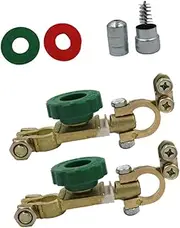 MUCKLILY 1 Set Battery Quick Disconnect Isolator Terminal with Protective Pads Efficient Battery Cut Off Switch for Safe Isolation and Protection of Electrical Systems