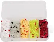 Soft Bait Luminous PVC Glow Soft Lure for Night Fishing 125pcs Mini Bass Bait Box Set