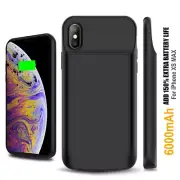 For iPhone XS MAX XR X Battery Case with 8-PIN in/out Port Extended Charging
