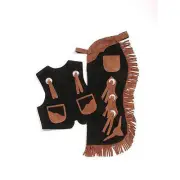 Tough1 Longhorns Youth Vest/Chap Set